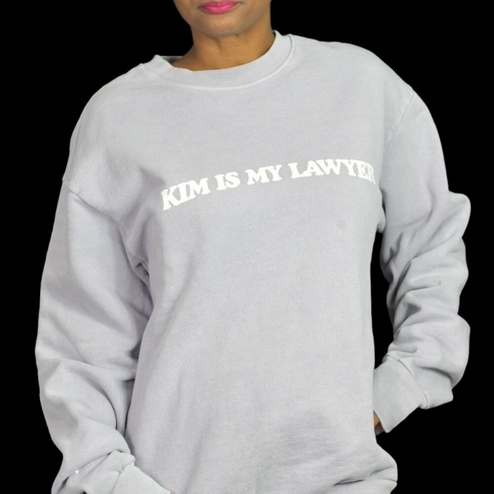 Talentless Sweatshirt Purple Pastel Pullover Kim Is My Lawyer Boxy Cotton Medium